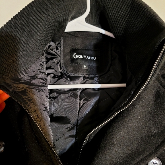 Wool Blend Men's Military Style Peacoat NWT Size Medium - Picture 2 of 5